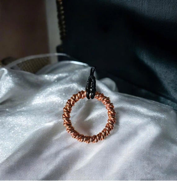 Twisted Copper Tensor Pendant - Custom Frequency - Energy Balancing Jewelry