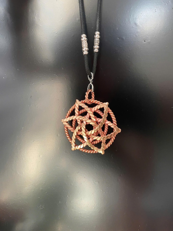 Tensor Pendant – Triple Frequency Fusion: Viking (443 MHz), Ra-Mu (404 MHz), Sacred Continent (68 MHz), Energy Balance Gift, Tensorviet Shop