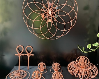 The flower of life, Torus, Harmonizer, Spiritual Energy Pendant, Superconducting Energy Wand