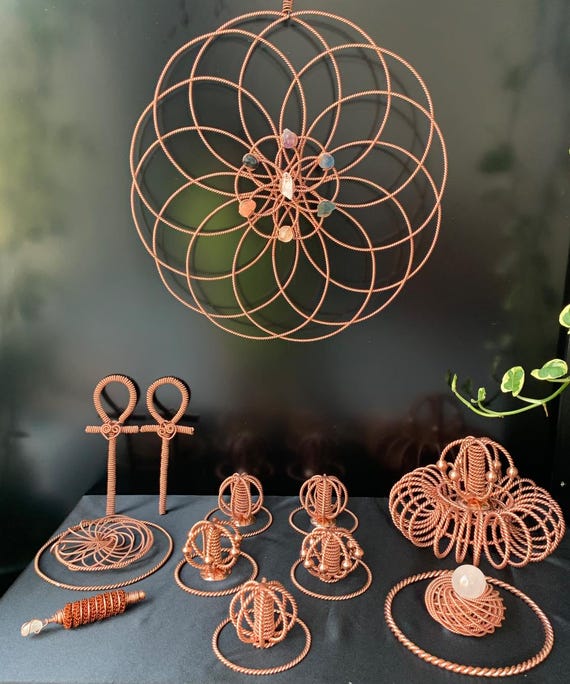 The flower of life, Torus, Harmonizer, Spiritual Energy Pendant, Superconducting Energy Wand