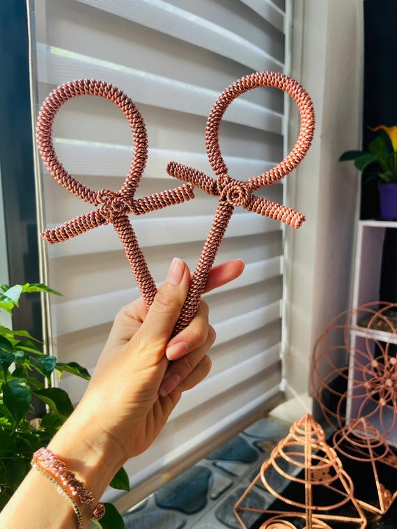 Handmade Pure Copper Ankh – Sacred Tensor Tool for Healing & Frequency Alignment