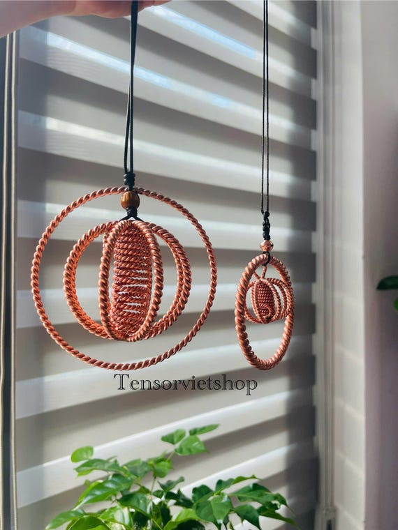 Tensor Harmonizer with Seeding Rings – Sacred Geometry Energy Decor for Car, Home & Meditation