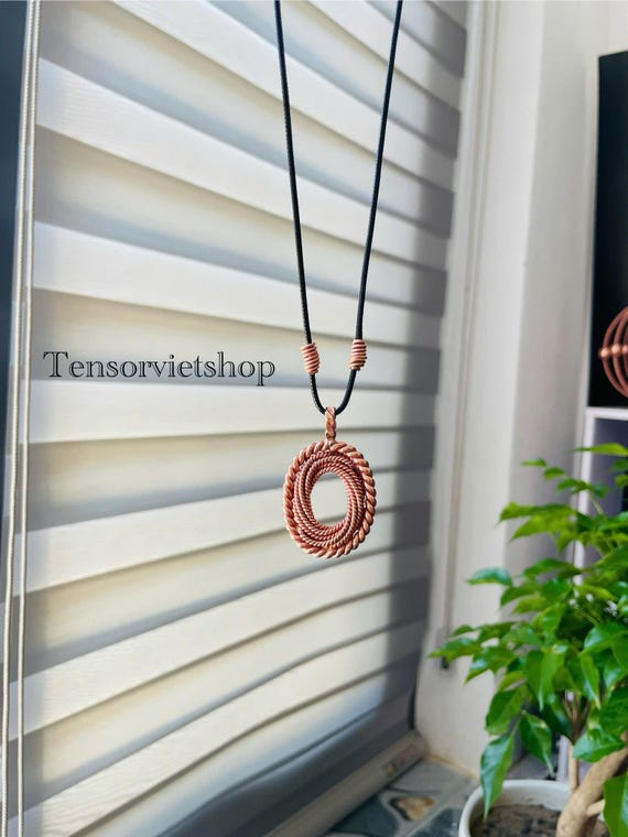Torus Pendant, 144MHz Frequency, Energy Healing, Handcrafted Necklace, Gift For Her, Gift For Dad, Gift For Mom (Factory Direct)