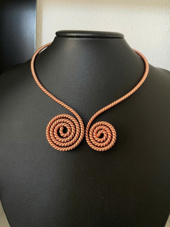 Handcrafted Tensor Copper Necklace – Custom Frequency & Size