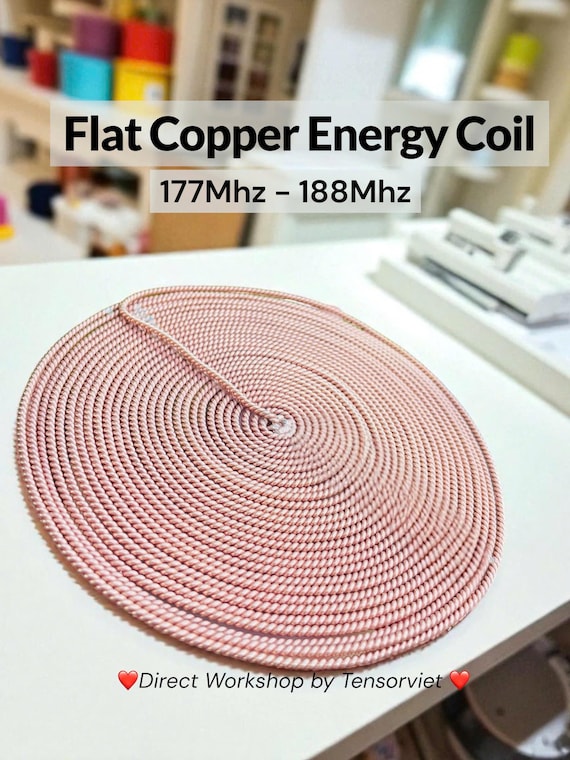Hand-Rolled Copper Energy Coil: Sacred Geometry Healing Tool