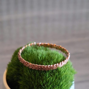 Copper Tensor Ring Bracelet (Includes A Free Ring), Handmade Copper Jewelry, Twisted Copper Bangle, Custom Tensor Bracelet, Energy Tool