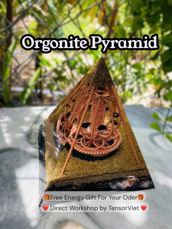 Orgonite Pyramid: EMF Shielding, Chakra Alignment & Aura Healing