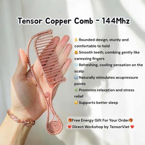 Copper Frequency Comb: 144 MHz Sacred Royal Cubit, Spiritual Wellness