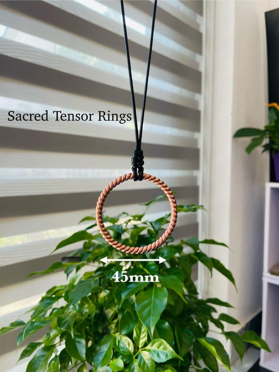 Tensor Ring Pendant | Unisex Copper Sacred Geometry Necklace for EMF Protection and Energy Healing