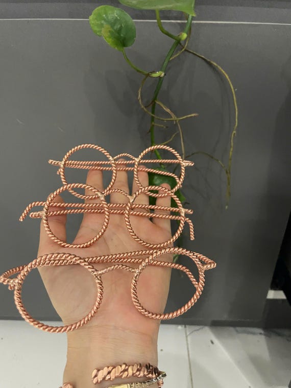 Handmade Copper Energy Glasses – Pure Copper Healing Accessory  Unique EMF Protection  Tensor Generator  Energy Rings | 144Hz, 177Hz, 188Hz