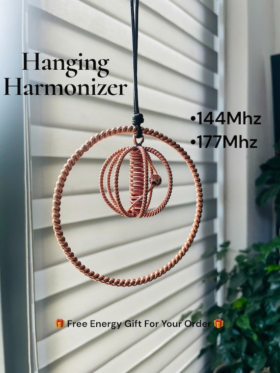 Hanging Harmonizer – Sacred Cubit 144 MHz & 177 MHz – EMF Protection – Healing Energy – Meditation – Environmental Clearing