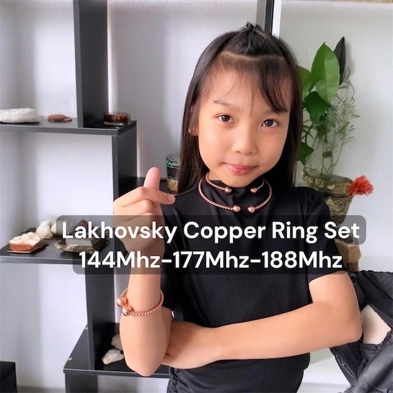 Lakhovsky Copper Ring Set: Energy Resonators for Vitality & Balance, Tensor