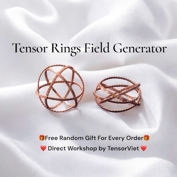 Lost Cubit Tensor Rings Field Generator: Copper Energy Bracelet
