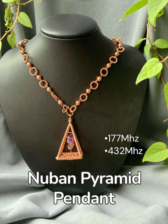 Nuban Pyramid Pendant - 177Mhz, 432Mhz - Harmony & Healing - Tensorring - Tensorviet