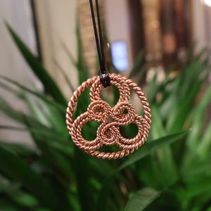 EMF Harmonizer Copper Pendant: 432Hz & 177Hz Frequencies, Spiritual Energy Tool