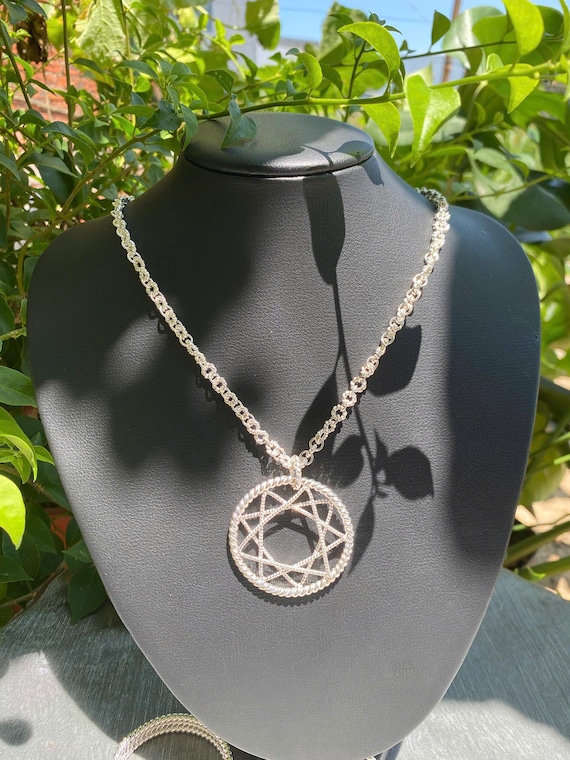 Tesla 369 Silver Pendant – Sacred Geometry Necklace, 144 MHz