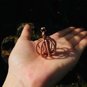 Harmonizer Necklace – 144Hz to 177Hz Frequency (Diameter 2,8 cm) - Copper Pendant - EMF Balance Tool