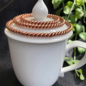 Handmade Copper Tensor Ring Set – 1/2 Full Cubit Sizes | Meditation & Healing Tools | Grounding Energy