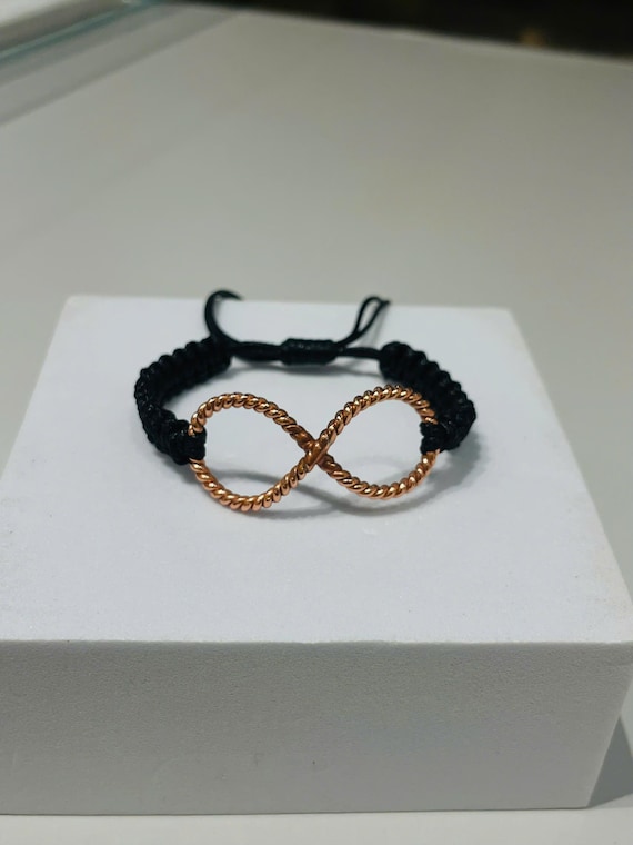 Tensor Copper Infinity Bracelet: Sacred Geometry, 528 MHz/432 MHz