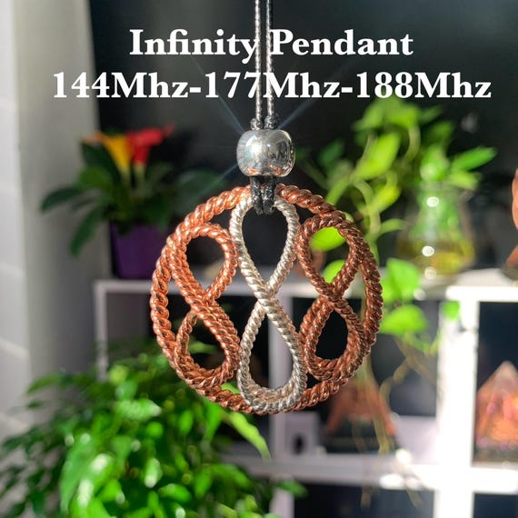Infinity Symbol Copper & Silver Pendant – Dual-Sided Energy Amulet | 144, 177, 188 MHz Frequencies