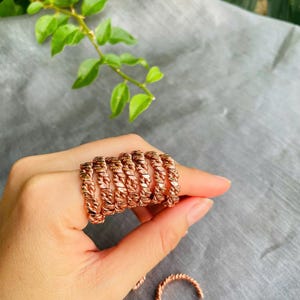 Quadruple Twisted Tensor Rings – Sacred Copper Energy Tools (1/8 Sacred Cubit, 144Hz, 177Hz, 188Hz, 333Mhz, 432Mhz, 523Mhz) - Custom Made
