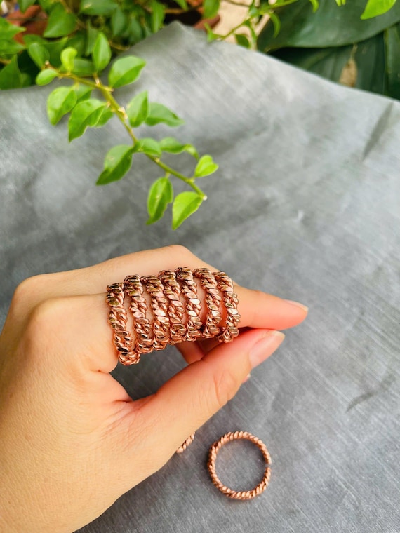 Quadruple Twisted Tensor Rings – Sacred Copper Energy Tools (1/8 Sacred Cubit, 144Hz, 177Hz, 188Hz)