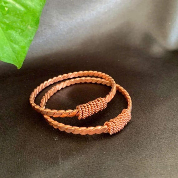 Handmade Copper Tensor Bracelet – Dual Frequency Copper Bracelet - Your Everyday Energy Companion - Custom Frequency Jewelry