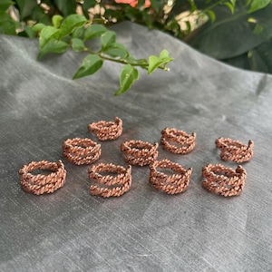 Twisted Tensor Ring – Sacred Copper Energy Tools - Custom Made - Finger Ring