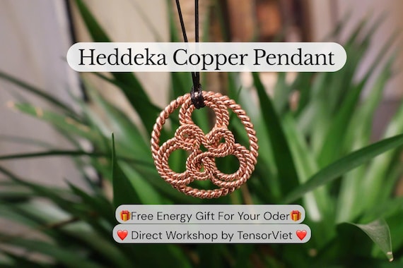 EMF Harmonizer Copper Pendant: 432MHz & 177MHz Frequencies, Spiritual Energy Tool
