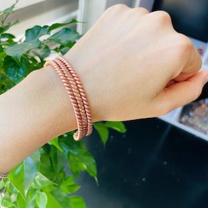 Handmade Copper Tensor Bracelet: Custom Frequency Energy Jewelry