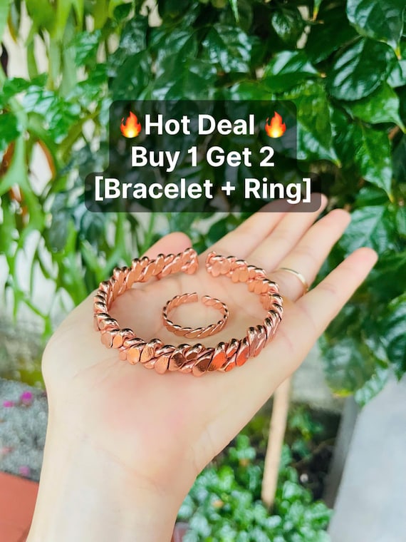 Handcrafted Copper Tensor Energy Bracelet - Custom Frequency & Size, Tensor Viet