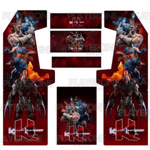 Killer Instinct - Anpassade arkadvinylklistermärken i PDF-format - Utskrivbart konstverk - Retro arkadskåpsdekaler - Digitala utskrifter