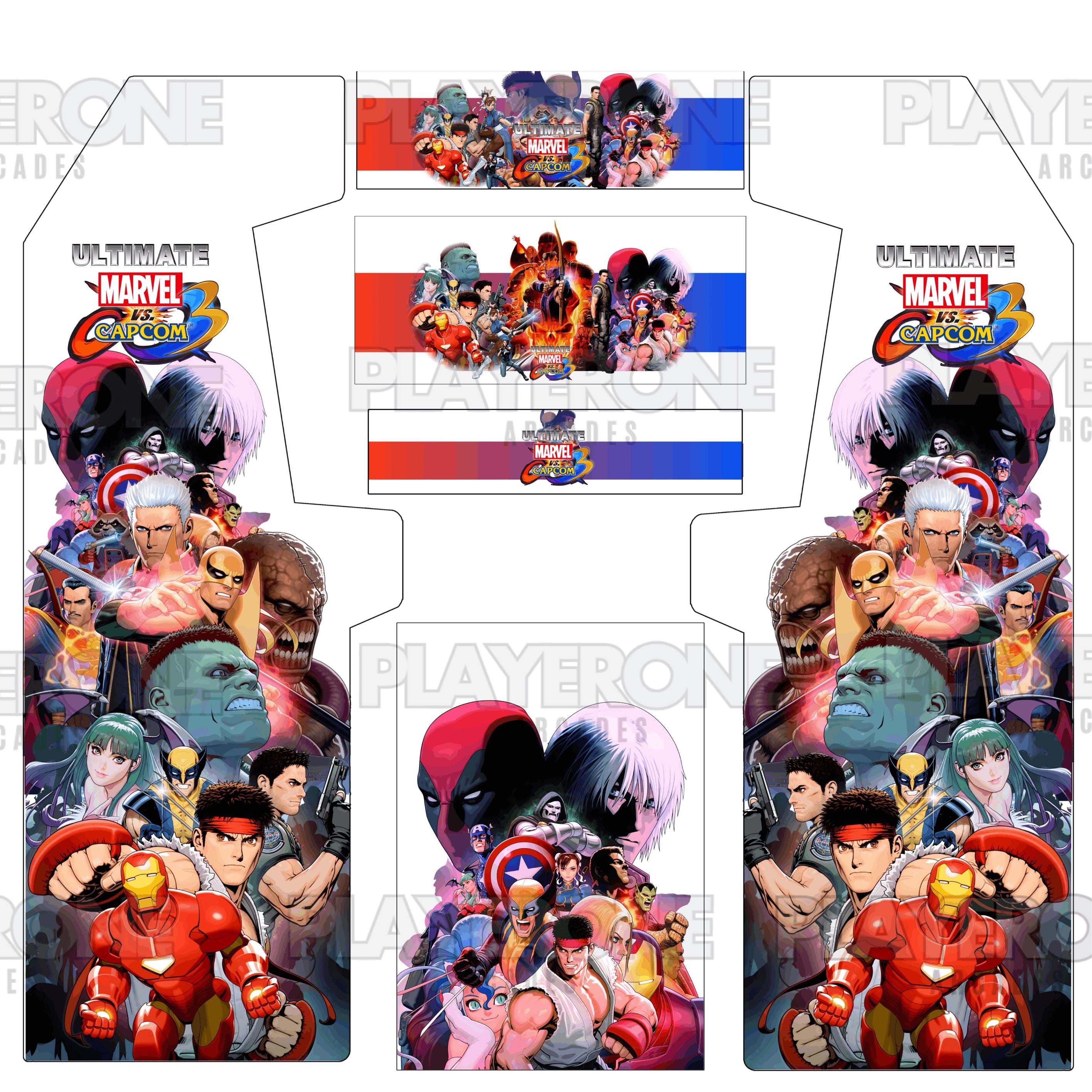Marvel Vs Capcom Ultimate Custom Arcade Vinyl Sticker Designs PDF ...