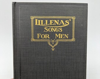 Lillenas Songs For Men Vintage 1931 Songbook Christian Hymns Harmony Junk Journal Papers