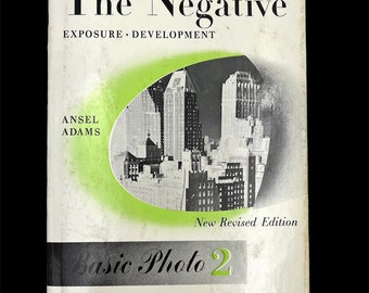 SIGNED Ansel Adams Basic Photo Book 2 The Negative Dust Jacket Photography Camera