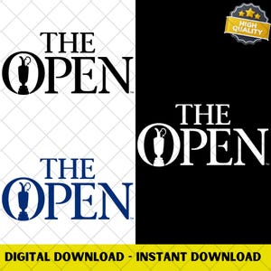 全英オープンゴルフ選手権 PNGクリップアート - スクラップブッキングとクラフト用のビンテージゴルフトーナメントデジタルダウンロード