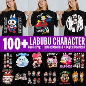 100+ Labubu Designs Bundle PNG SVG, Vector Digital File for Cricut, Laser Cut La bubu svg, Instant Download Labubu Character