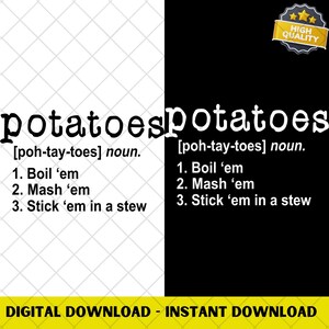 Descarga digital PNG de patatas de El Señor de los Anillos