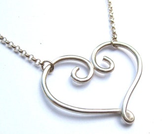 Sterling Silver Heart Necklace