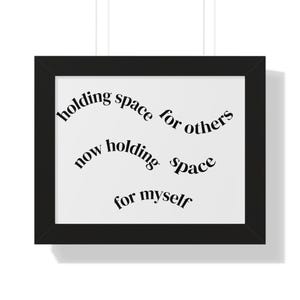 Inspirational Framed Poster - Self-Care Decor, Motivational Wall Art, Mindfulness Gift, Home Office Decor, Affirmation Art