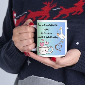 Cute Ceramic Mug - Perfect Gift for Coffee Lovers, Quirky Home Decor, Ideal for Birthdays, and Everyday Mugs