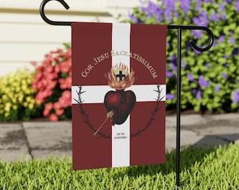 Sacred Heart Garden Flag: Religious Christian Home Decor