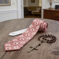 Sacred Heart of Jesus Necktie, Gift for catholic men, church Jesus tie
