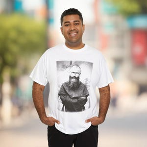 Vintage Catholic Saint Maximilian Kolbe Tee: Religious Quote Christian Apparel