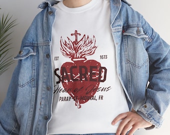 Vintage Sacred Heart of Jesus T-Shirt: Religious Christian Gift