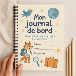 Diario de viaje infantil imprimible - Diario de viaje divertido - Actividades y recuerdos para pequeños exploradores
