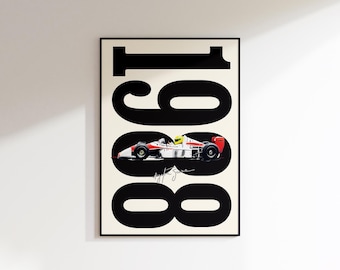 セナ ウォールアート、アイルトン・セナ ポスター、F1 ドライバー