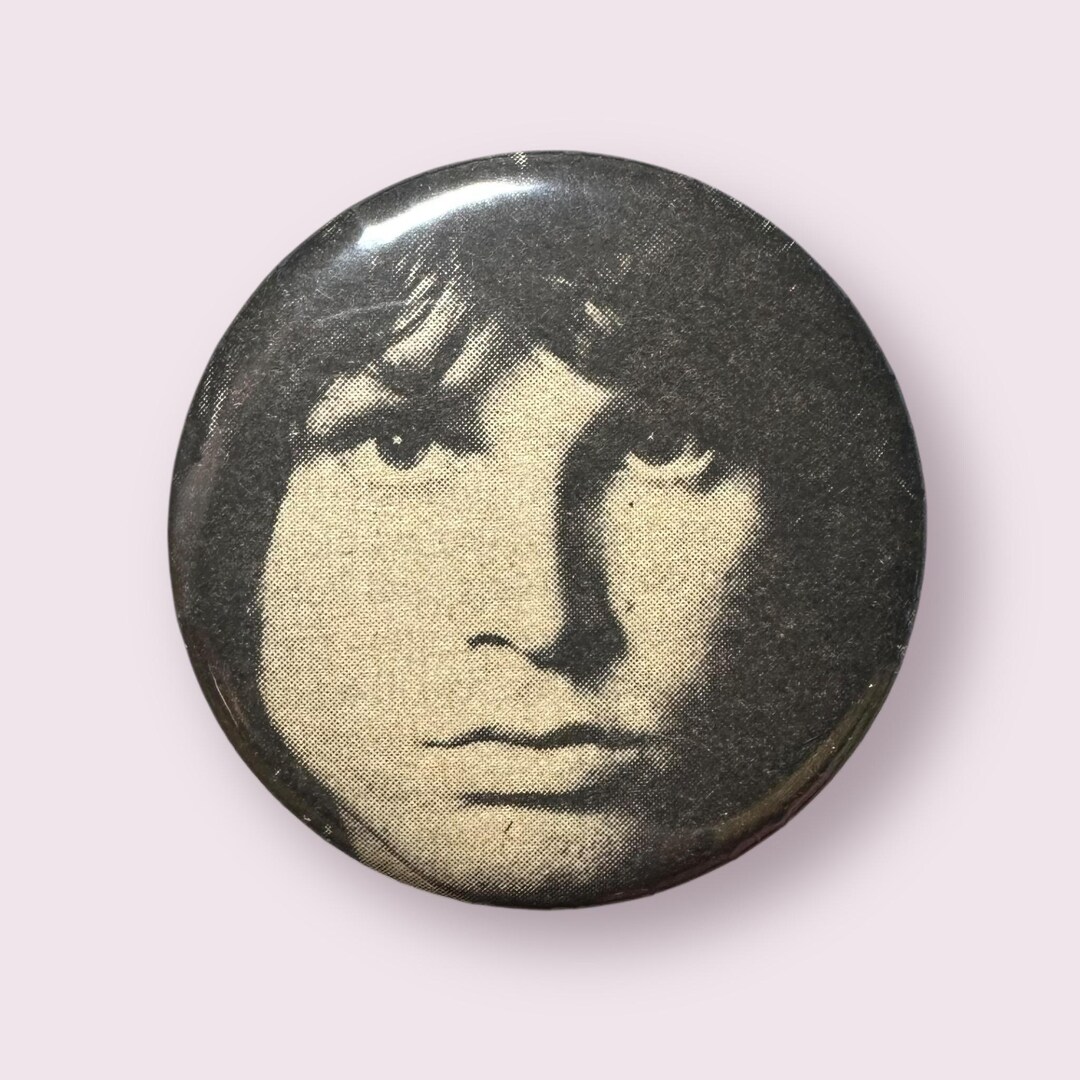 Jim Morrison Button – 2.25” Handmade Pin From 1980 Rolling Stone ...