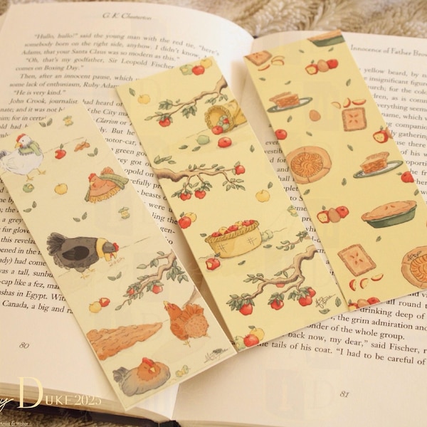 Fall Bookmark Set - Original Design