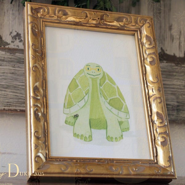 Nursery Art Collection - Prints of The Tortoise And The Hare Fairytale